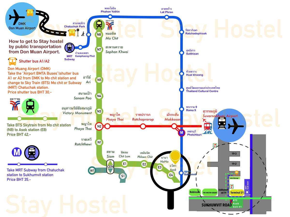 Stay Hostel Bangkok Eksteriør billede